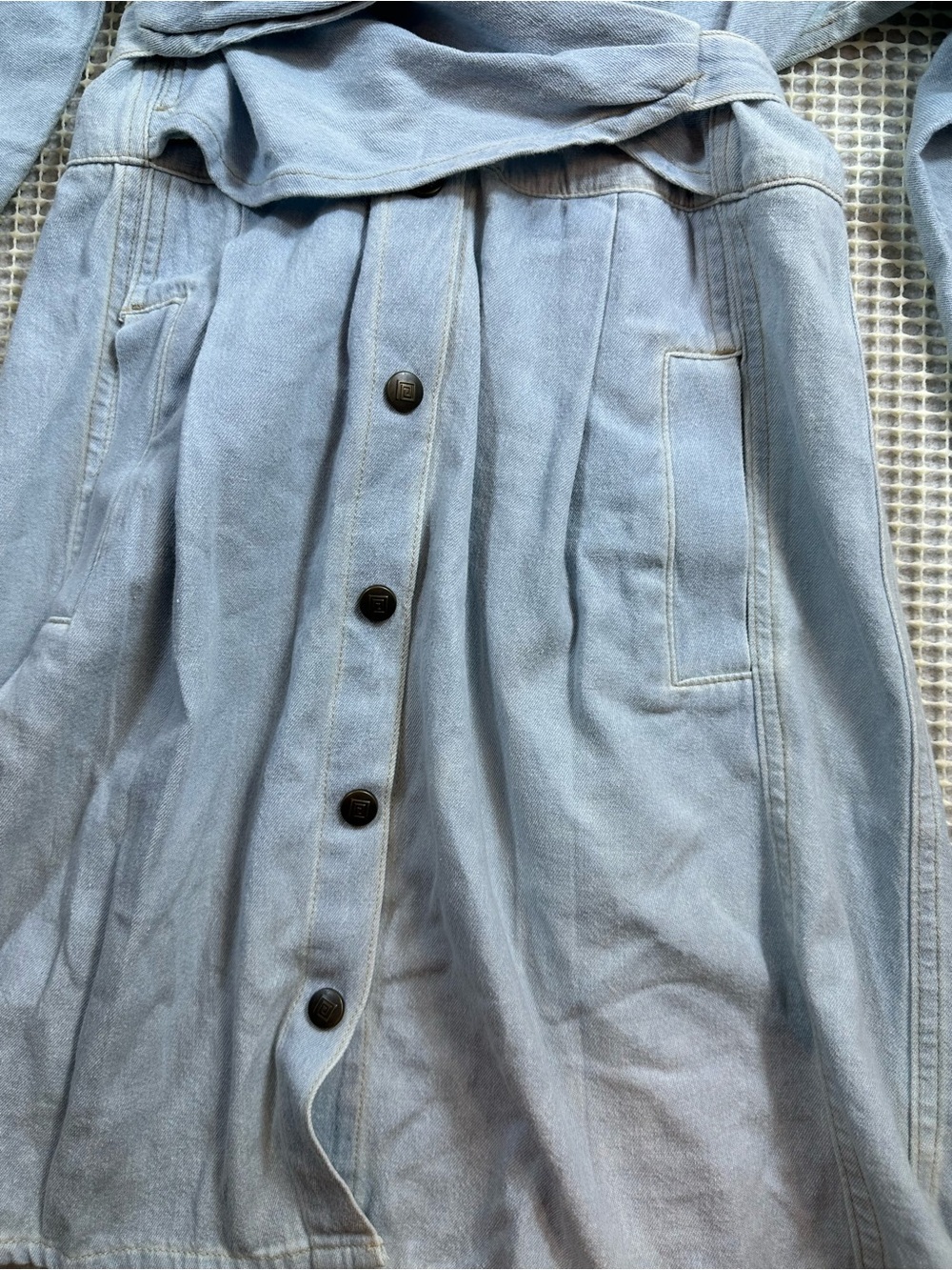 Noam Sandrine Dress in Chambray Blue Size XS NEW NWT - Picture 8 of 11